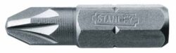 STANLEY 0-68-949 Bit PZ2 25mm (3ks) - 1/4 bity křížové Pozidriv Pz2 25 mm ruční